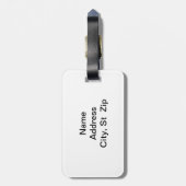 Pool Player Billiardspel Bagagelabel (Achterkant verticaal)