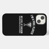Pool Player Gift Billiard Snooker Sarcasm Funny iPhone Hoesje (Achterkant horizontaal)