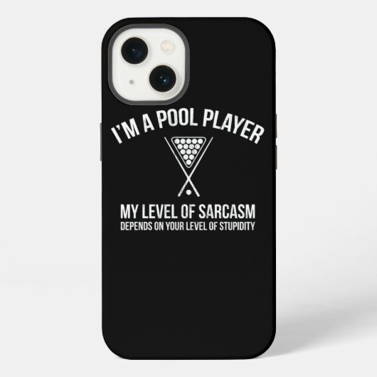 Pool Player Gift Billiard Snooker Sarcasm Funny iPhone Hoesje (Achterkant)