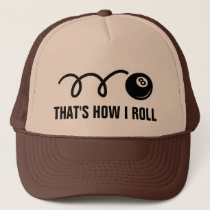 Pool player trucker hat for eightball fans trucker pet