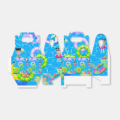 Pool plezier en spelen verjaardag bedankdoosjes (Uitgevouwen)