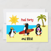 Pool Pool Pool Party/Beach Party Kaart (Voorkant)