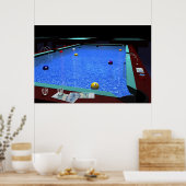 "Pool" — Poster met prachtige Billiards (Keuken)