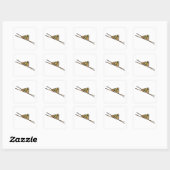 Pool Rack Biljart Vierkante Sticker (Vel)