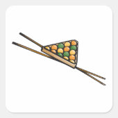 Pool Rack Biljart Vierkante Sticker (Voorkant)