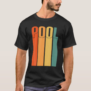Pool Retro  70S Design 1970S Billiard T-shirt
