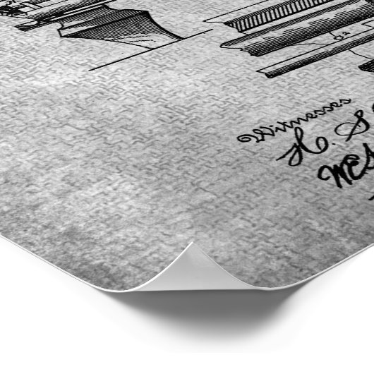 Pool Room Decor Print 10 Pool Table Patent Art (Hoek)