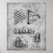 Pool Room Decor Print 9 Billiards Ball Rack (Voorkant)