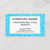 Pool Service Business Card Template Visitekaartje (Voorkant)
