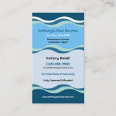 Pool Service Company Visitekaartje (Voorkant)