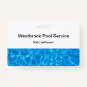Pool Service Employee ID Badges (Voorkant)