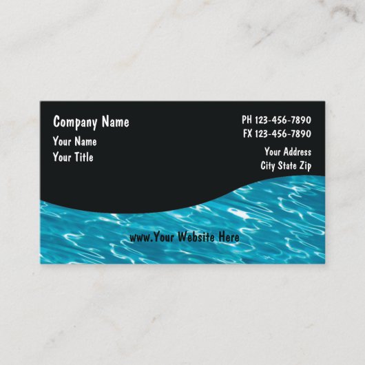 Pool Service Kaarten_5 Visitekaartje (Voorkant)