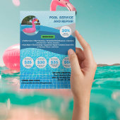 Pool Service & Repair Briefkaart