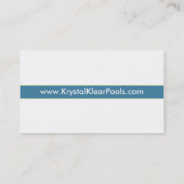 Pool Service Visitekaartje (Achterkant)