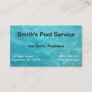 Pool Service Visitekaartje
