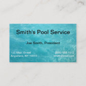 Pool Service Visitekaartje (Voorkant)