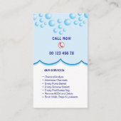 Pool-service Visitekaartje (Achterkant)