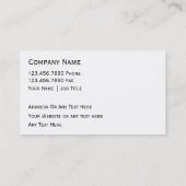 Pool Service-Visitekaartjes Visitekaartje (Achterkant)