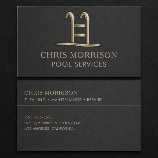 Pool Services Business Card Visitekaartje