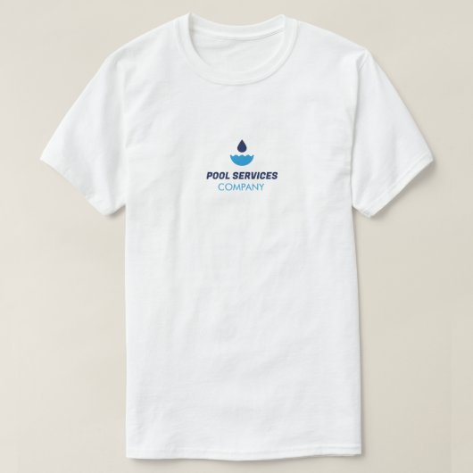 Pool Services Company T-Shirt (Design voorkant)