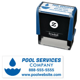Pool Services Company Zelfinktstempel Zelfinktende Stempel
