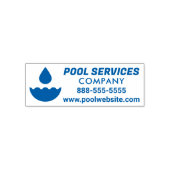 Pool Services Company Zelfinktstempel Zelfinktende Stempel (Design)
