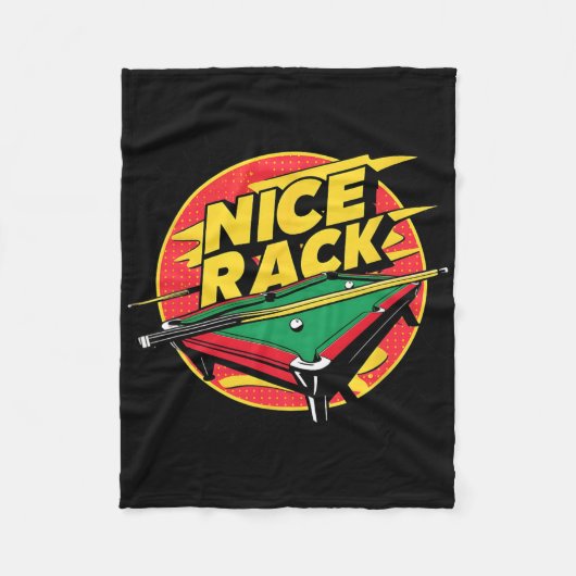 Pool Shark Biljart Leuke Rack Funny Puns 8 Ball B Fleece Deken (Voorkant)