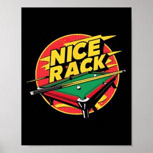 Pool Shark Biljart Leuke Rack Funny Puns 8 Ball B Poster