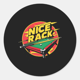 Pool Shark Biljart Leuke Rack Funny Puns 8 Ball B Ronde Sticker