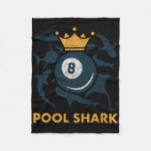 Pool Shark Biljart Pool Biljart Hall Player BA Fleece Deken (Voorkant)