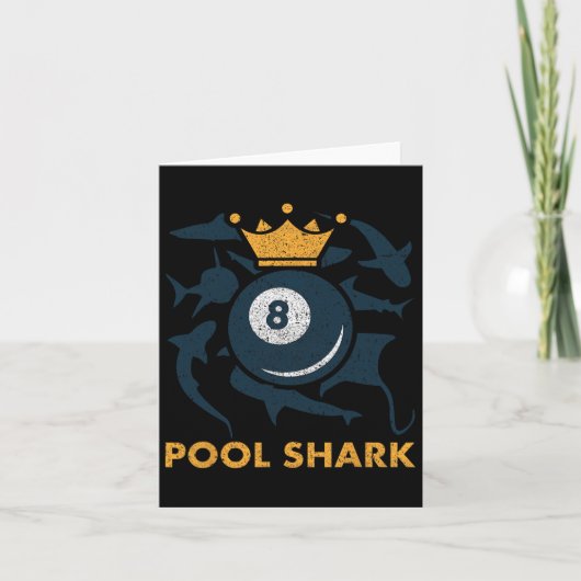 Pool Shark Biljart Pool Biljart Hall Player BA Kaart (Voorkant)