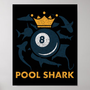 Pool Shark Biljart Pool Biljart Hall Player BA Poster