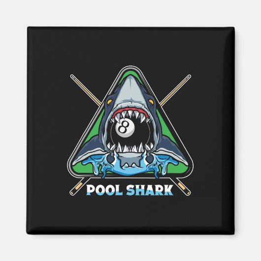 Pool Shark Biljart Pool Snooker Biljart Rack Magneet (Voorkant)