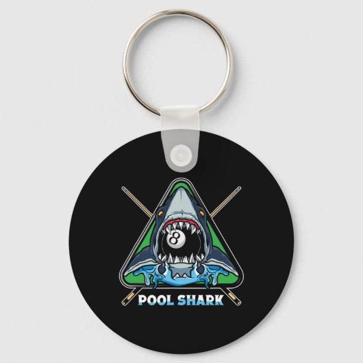 Pool Shark Biljart Pool Snooker Biljart Rack Sleutelhanger (Voorkant)
