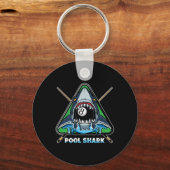 Pool Shark Biljart Pool Snooker Biljart Rack Sleutelhanger (Voorkant)