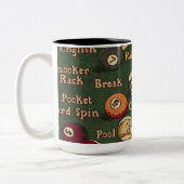 Pool Shark Biljartballen Achtergrond Mok (Links)