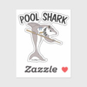 Pool Shark Contour Cut Sticker (Vel)