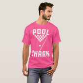 Pool Shark Cool Biljart T-shirt (Voorkant volledig)