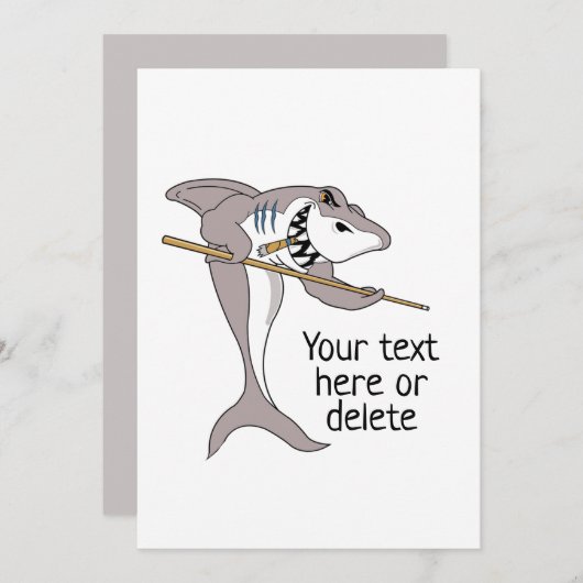 Pool Shark Custom Text (Voorkant / Achterkant)
