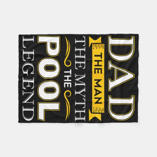 Pool Shark Dad Cadeaus voor Biljart Dads Fleece Deken (Voorkant (Horizontaal))