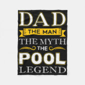 Pool Shark Dad Cadeaus voor Biljart Dads Fleece Deken (Voorkant)