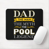 Pool Shark Dad Cadeaus voor Biljart Dads Muismat (Met muis)