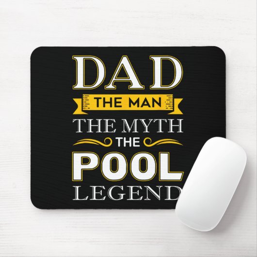 Pool Shark Dad Cadeaus voor Biljart Dads Muismat (Met muis)