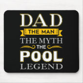 Pool Shark Dad Cadeaus voor Biljart Dads Muismat (Voorkant)