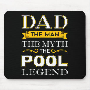 Pool Shark Dad Cadeaus voor Biljart Dads Muismat