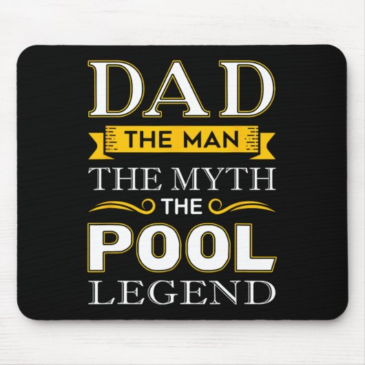 Pool Shark Dad Cadeaus voor Biljart Dads Muismat (Voorkant)