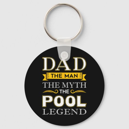Pool Shark Dad Cadeaus voor Biljart Dads Sleutelhanger (Voorkant)