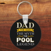 Pool Shark Dad Cadeaus voor Biljart Dads Sleutelhanger (Voorkant)