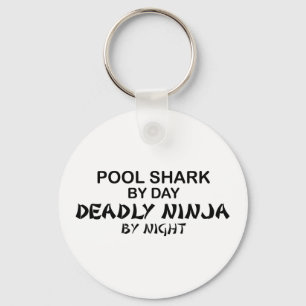Pool Shark Deadly Ninja bij nacht Sleutelhanger