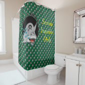 Pool Shark Ernstige Enquêtes Douchegordijn (In situ)